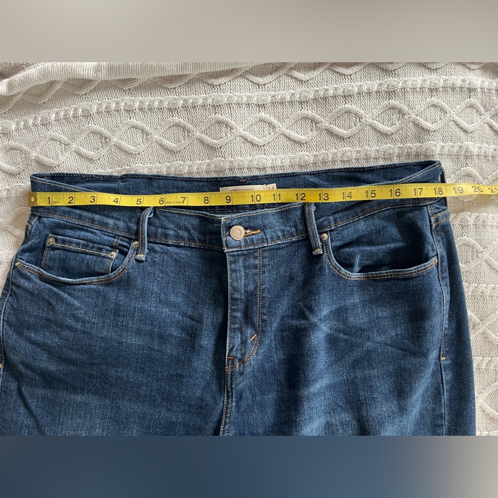 Levi’s 505 Straight Dark Wash Women’s Jeans Women’s Size 14 or 32x32 - Picture 15 of 16